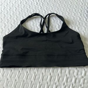 Lululemon energy bra longline black size 12